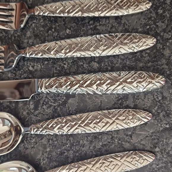 NEW Reed & Barton "English Braid" Stainless Steel 5 Piece Flatware Set - 10 Sets - Picture 5 of 14